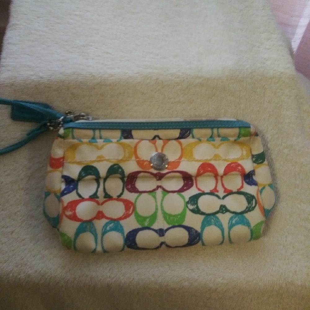 Coach Scribble Wristlet